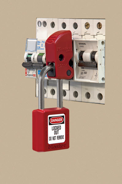 Leistungsschalter Verriegelung Set - Sicherheitssperre Für Einzelschalter Mit Vorhängeschloss