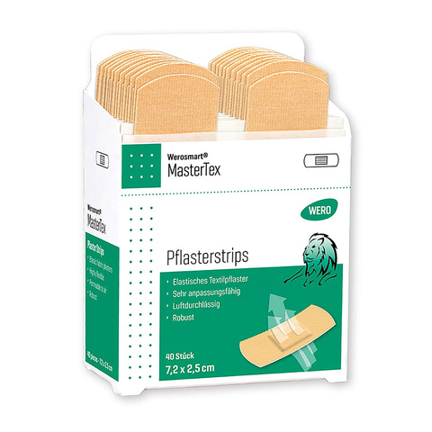 Werosmart® MasterTex Pflasterstrips 7.2 x 2.5 cm VE: 40 Stk.