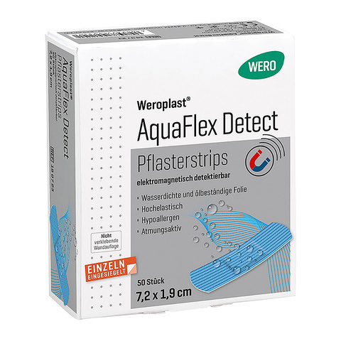 Weroplast® AquaFlex Detect Pflasterstrips, 7.2 x 1.9 cm