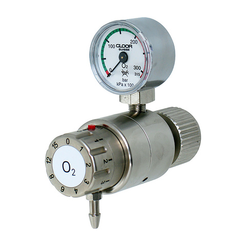 Druckreduzierventil, Manometer stehend