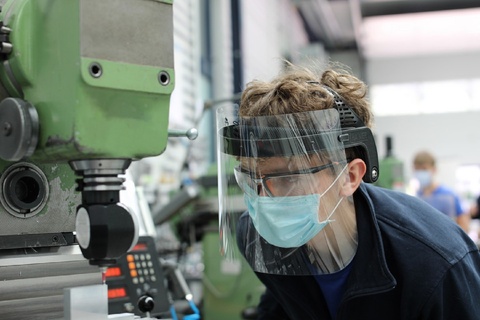 Face Shield Gesichtsschutz werkstatt