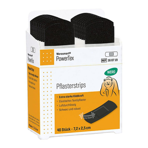 Pflasterstrips Werosmart® PowerTex, Pflasterspender-Einsatz, 40 Stk.