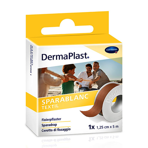 Fixierpflaster DermaPlast® Sparablanc Textil, 5 m x 1.25 cm