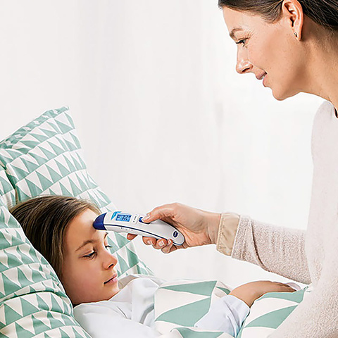 2 in 1 Infrarot-Thermometer Veroval® Fieber, Anwendung