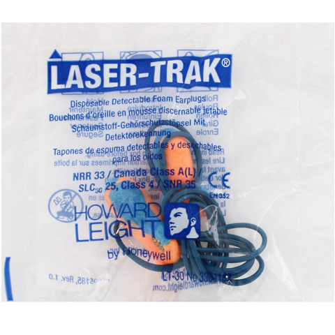 LASER TRAK detektierbare Ohrstöpsel mit Kordel