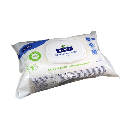 Bacillol 30 Sensitive Green Tissues, 120 Tücher, 17 x 20 cm