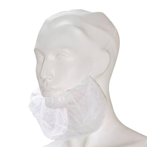 Bartmaske, weiss, 100 Stk.