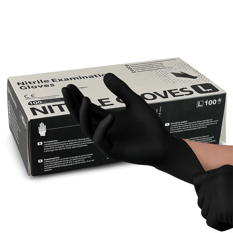 Nitrilhandschuhe BOX + Hand