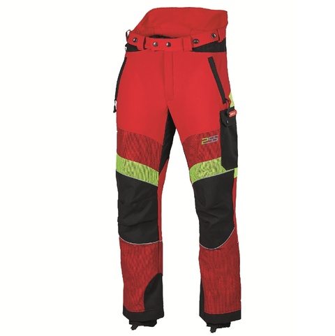 Schnittschutzhose Breeze rot/gelb