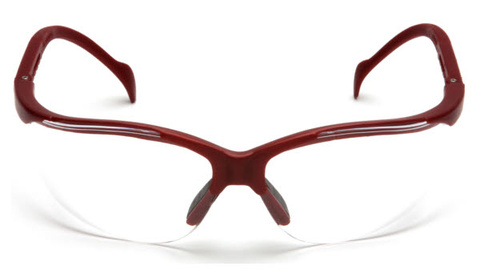 Venture II farblos Fassung rotbraun metallic Front